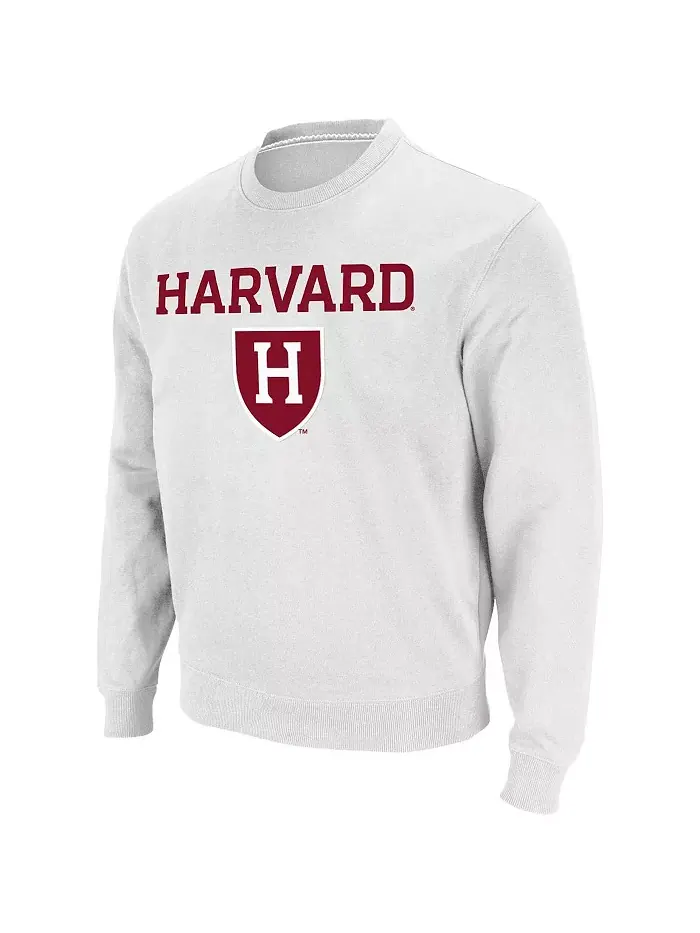 Мужская толстовка Harvard Crimson с вышивкой командной арки и логотипом Colosseum — изображение 2 из 5, белый