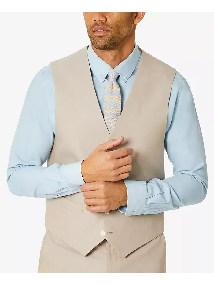 Мужской жилет Modern-Fit TH Flex Stretch Chambray в составе костюма Tommy Hilfiger