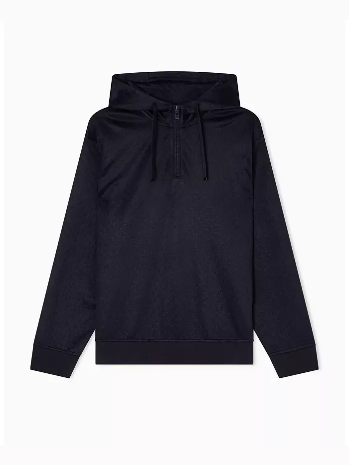 Мужская худи с жаккардовым логотипом по всей поверхности A|X Armani Exchange — изображение 5 из 5, черный