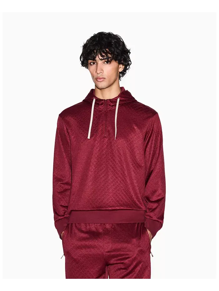 Мужская худи с жаккардовым логотипом по всей поверхности A|X Armani Exchange — изображение 1 из 5, мульти