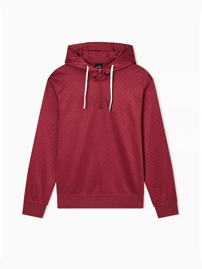 Мужская худи с жаккардовым логотипом по всей поверхности A|X Armani Exchange — изображение 5 из 5, мульти
