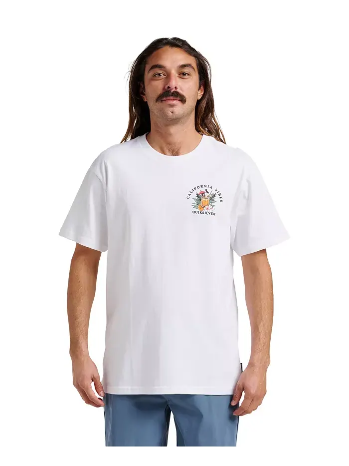 Мужская футболка California Vibes Quiksilver — изображение 1 из 3, белый
