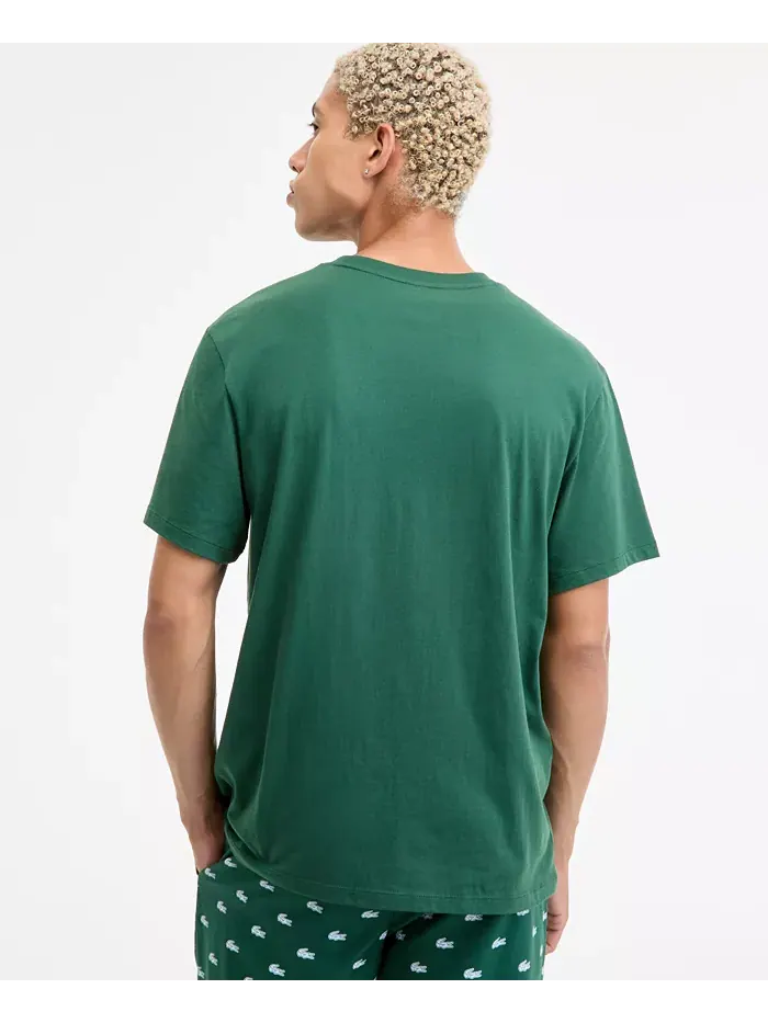 Футболка Lacoste, мужская, для сна и отдыха — изображение 4 из 8, зеленый