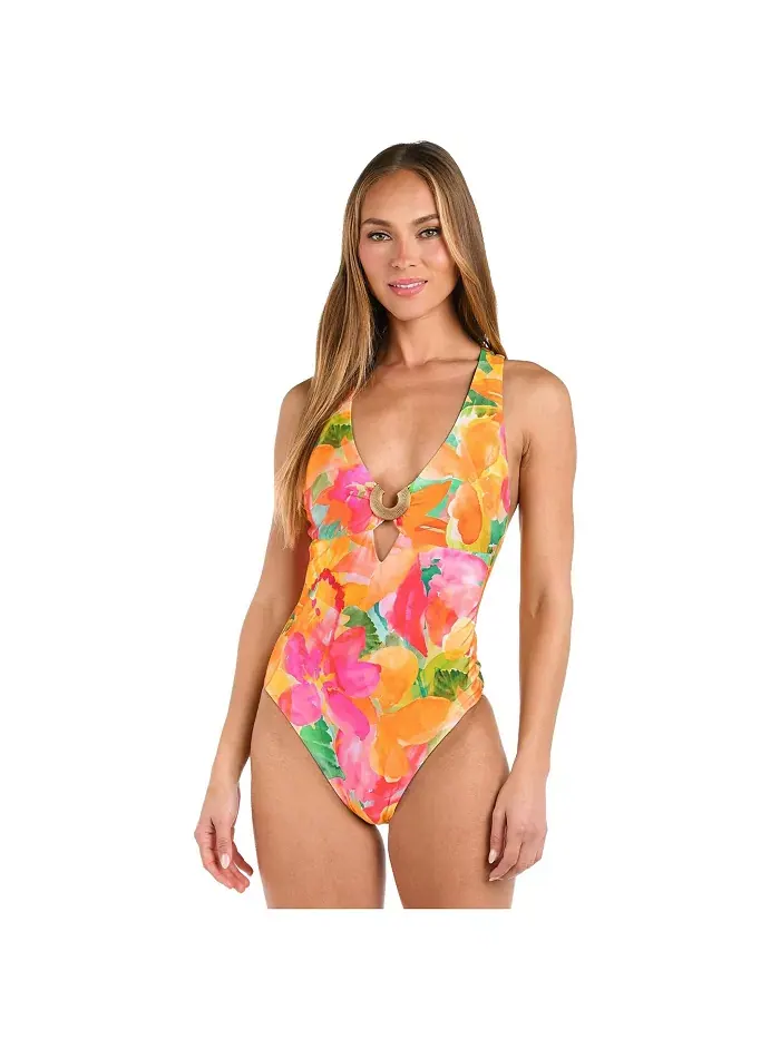 Женский купальник UTOPIA V PLUNGE ONE PIECE Sunshine 79 — мульти