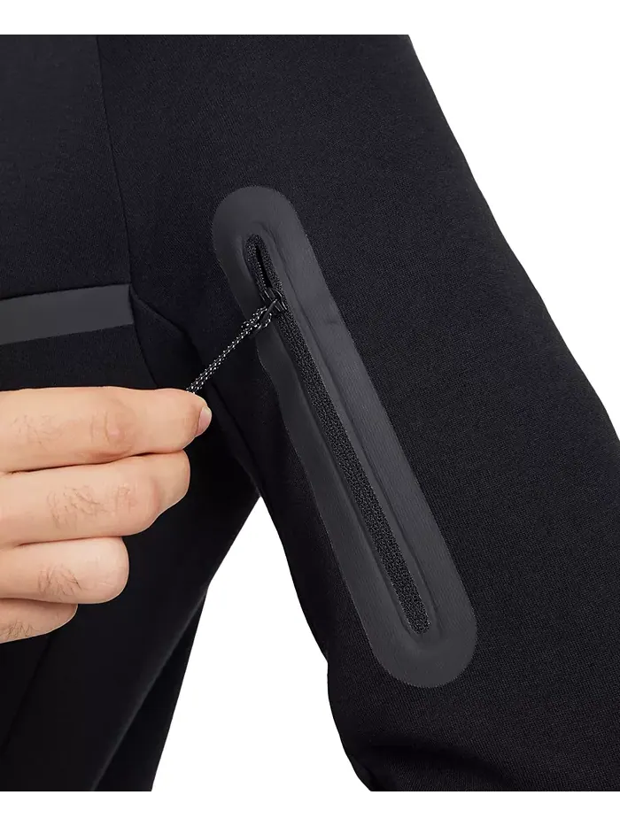 Мужская худи Tech Fleece Full-Zip Windrunner с логотипом Nike — изображение 4 из 5, черный