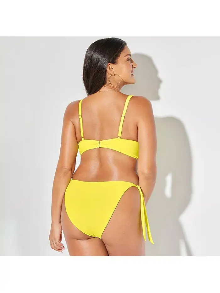 Женский бикини-топ Mentor с завязками спереди Swimsuits for All — изображение 2 из 2, зеленый