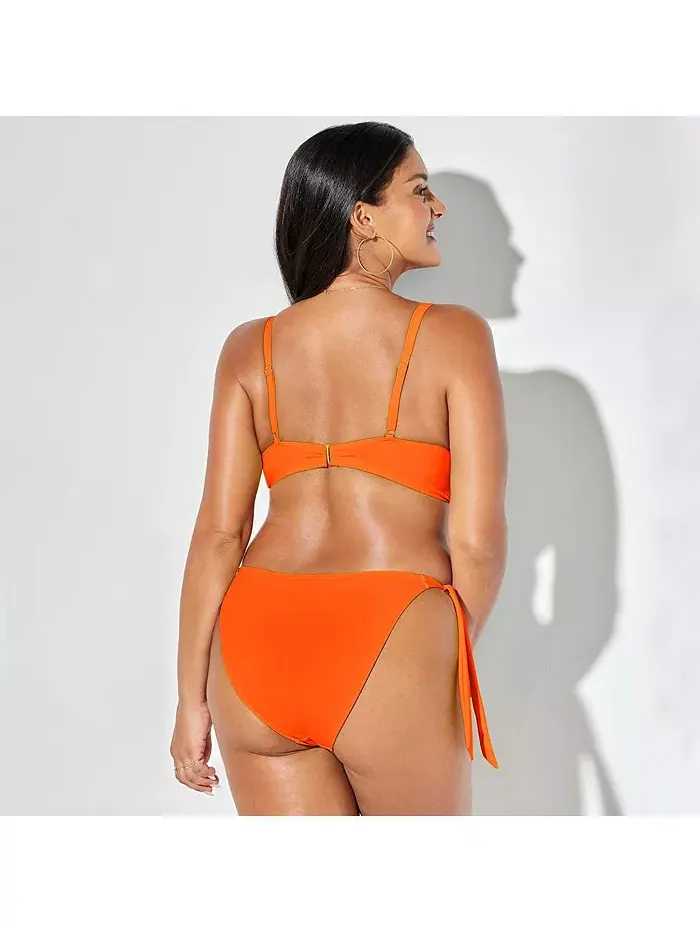 Женский бикини-топ Mentor с завязками спереди Swimsuits for All — изображение 2 из 2, папайя