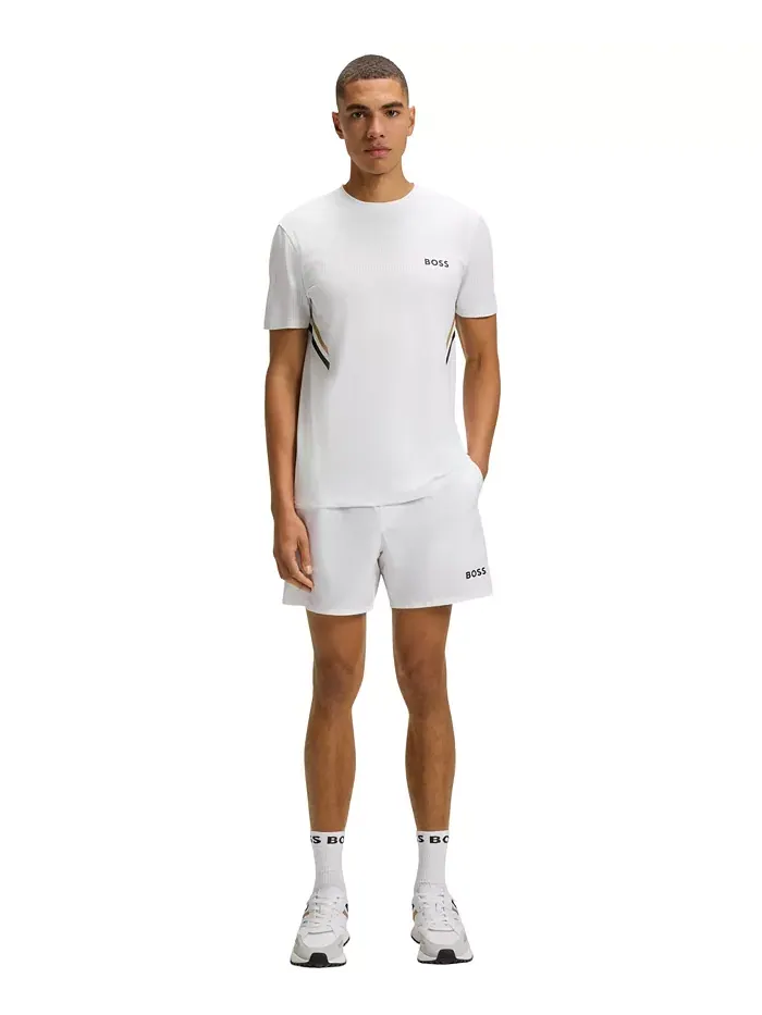Мужская футболка Active Moisture Management Slim-Fit Hugo Boss — изображение 4 из 4, белый