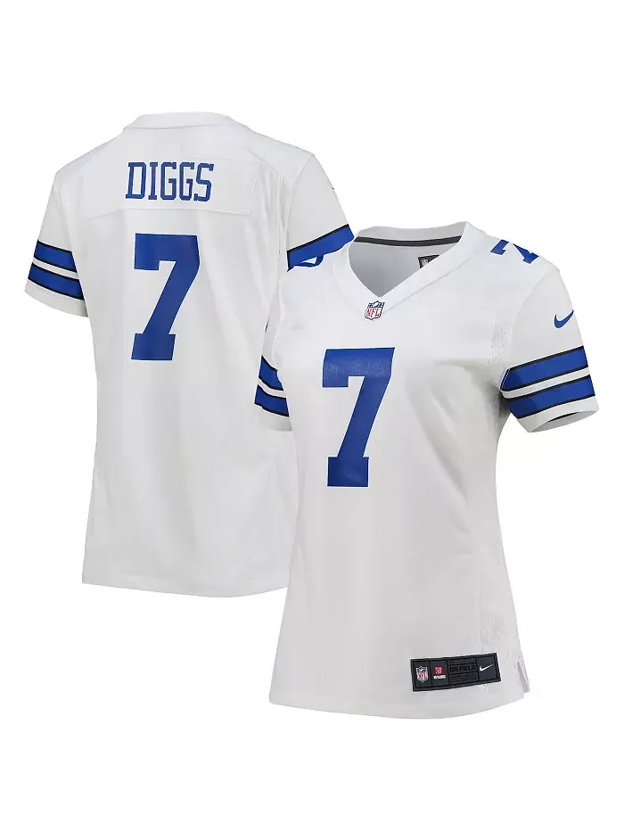 Мужская и женская игровая футболка Dallas Cowboys Тревона Диггса Nike — изображение 1 из 5, белый