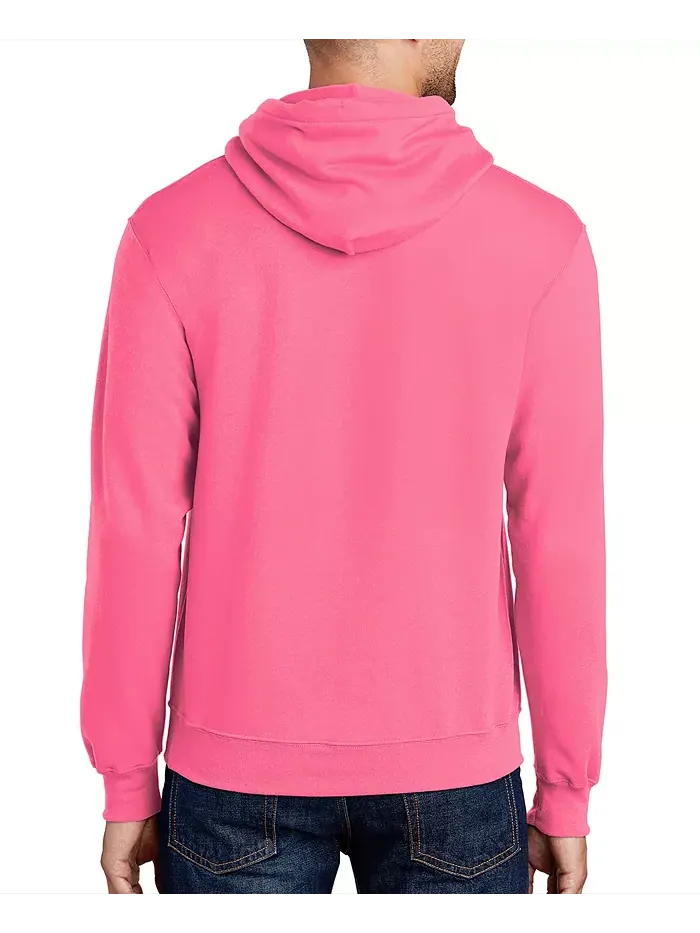 Мужская толстовка с капюшоном "We Wish You A Merry Christmas" с принтом LA Pop Art — изображение 2 из 2, розовый