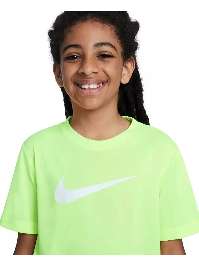 Футболка Dri-FIT с круглым вырезом Big Kids' Legend с логотипом-галочкой Nike — изображение 7 из 7, черный