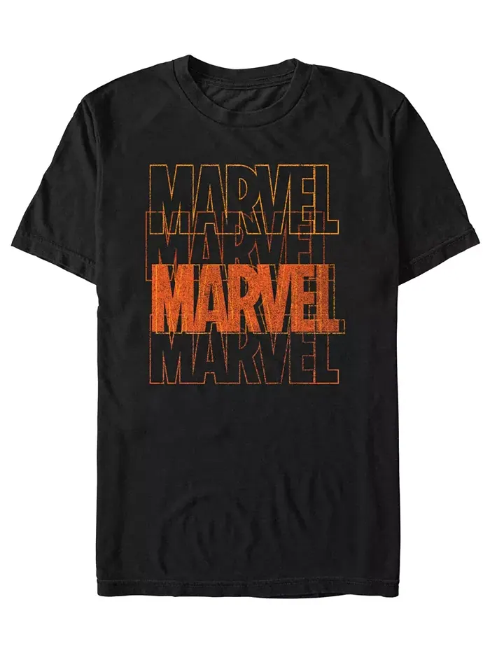 Мужская толстовка Marvel с коротким рукавом Fifth Sun — изображение 1 из 3, черный