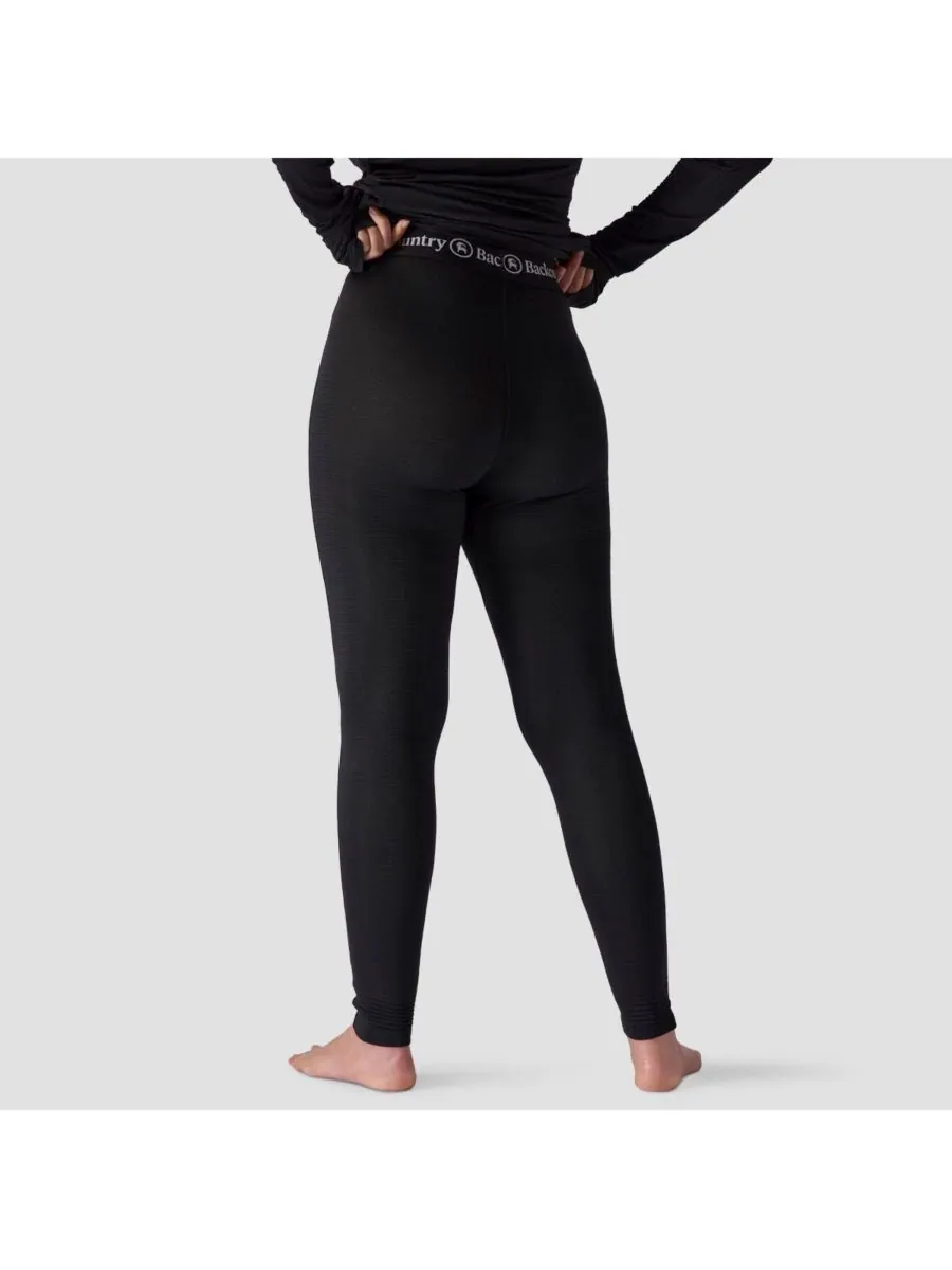 Женские леггинсы Pines Microgrid Ultra-Lt Baselayer Bottom, легкие и удобные Backcountry — изображение 2 из 6, черный