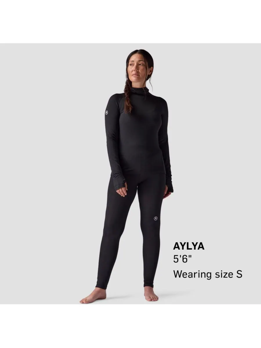 Женские леггинсы Pines Microgrid Ultra-Lt Baselayer Bottom, легкие и удобные Backcountry — изображение 6 из 6, черный