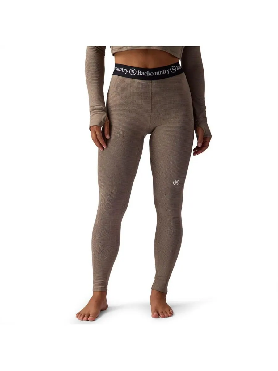 Женские леггинсы Pines Microgrid Ultra-Lt Baselayer Bottom, легкие и удобные Backcountry, Fallen — изображение 1 из 6, серый
