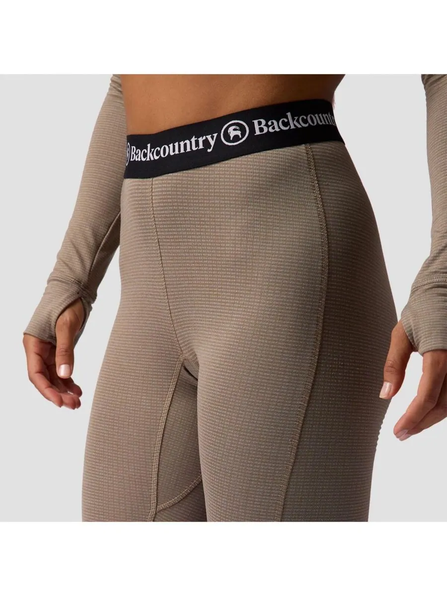 Женские леггинсы Pines Microgrid Ultra-Lt Baselayer Bottom, легкие и удобные Backcountry, Fallen — изображение 3 из 6, серый