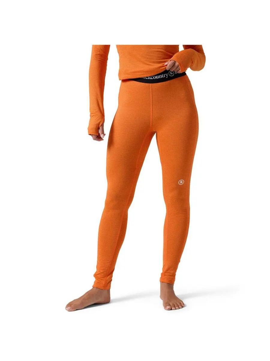Женские леггинсы Pines Microgrid Ultra-Lt Baselayer Bottom, легкие и удобные Backcountry — изображение 1 из 5, оранжевый