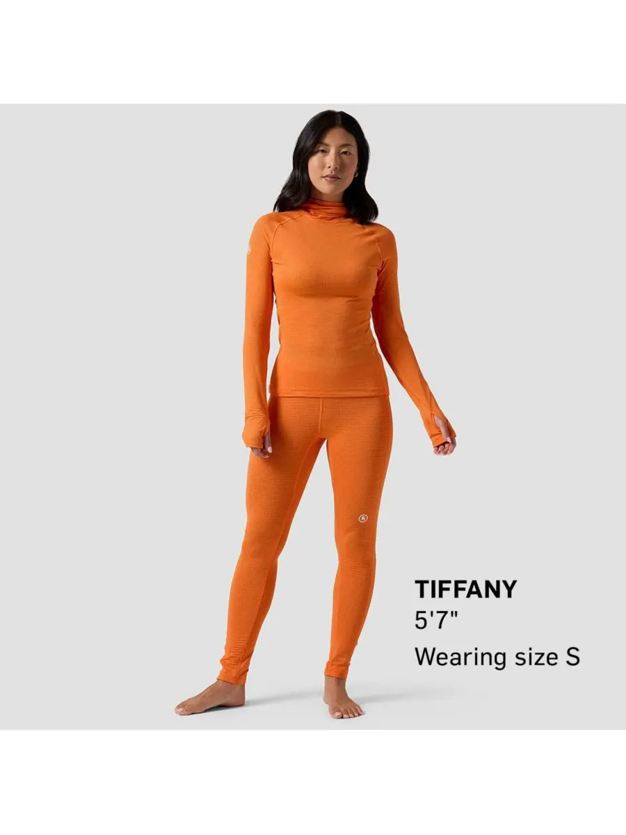 Женские леггинсы Pines Microgrid Ultra-Lt Baselayer Bottom, легкие и удобные Backcountry — изображение 4 из 5, оранжевый