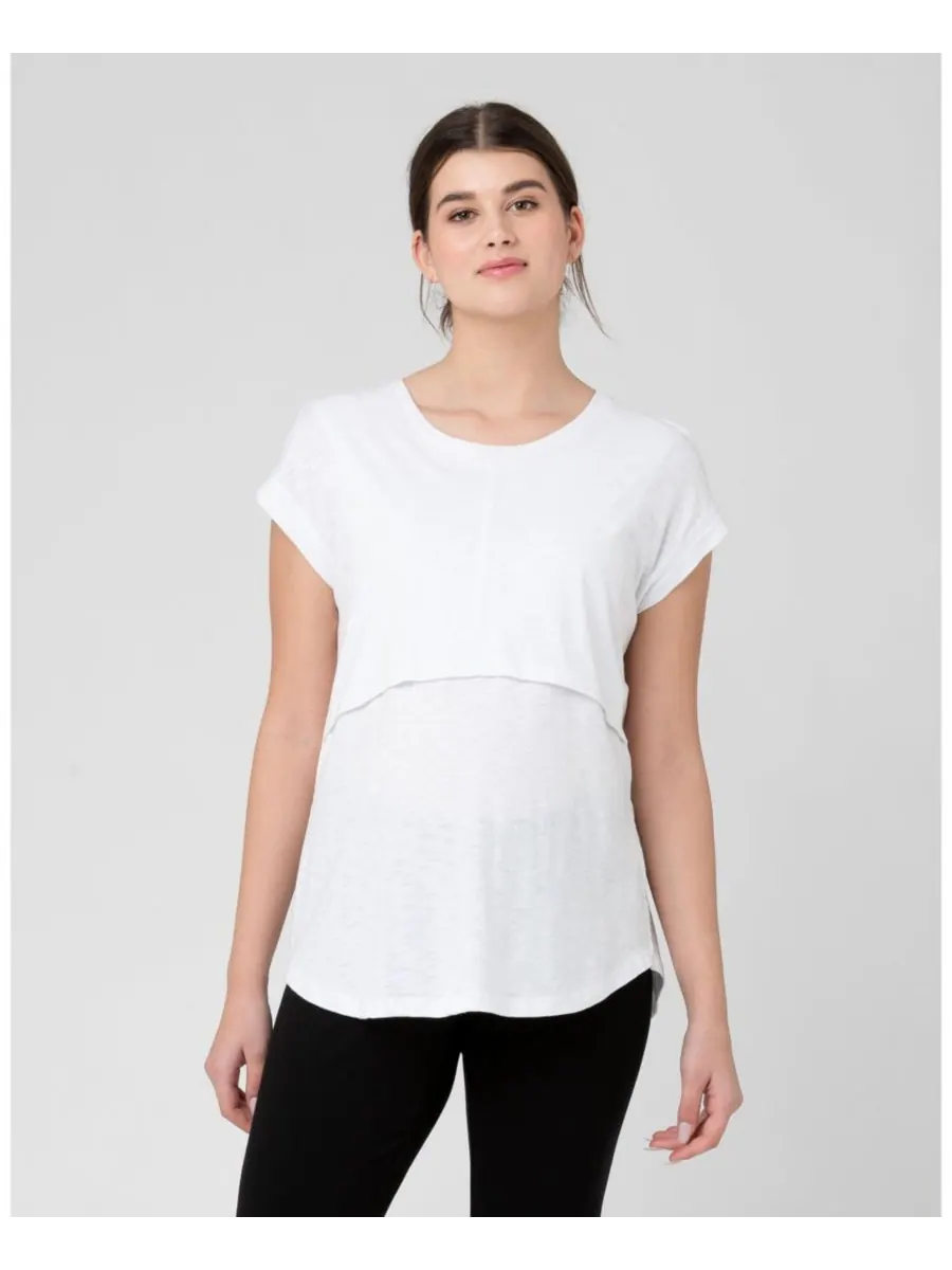Футболка для кормления Ripe Richie для беременных Ripe Maternity — изображение 1 из 7, белый