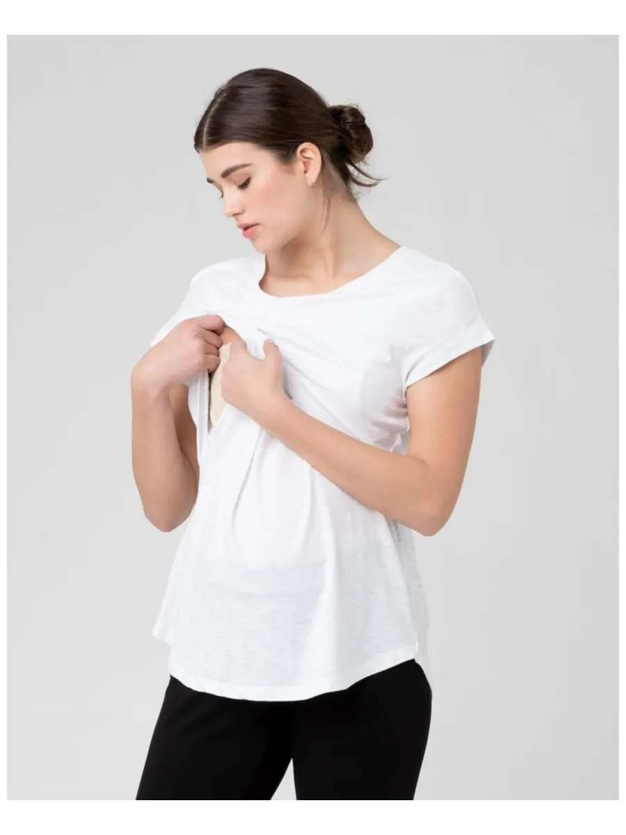 Футболка для кормления Ripe Richie для беременных Ripe Maternity — изображение 7 из 7, белый