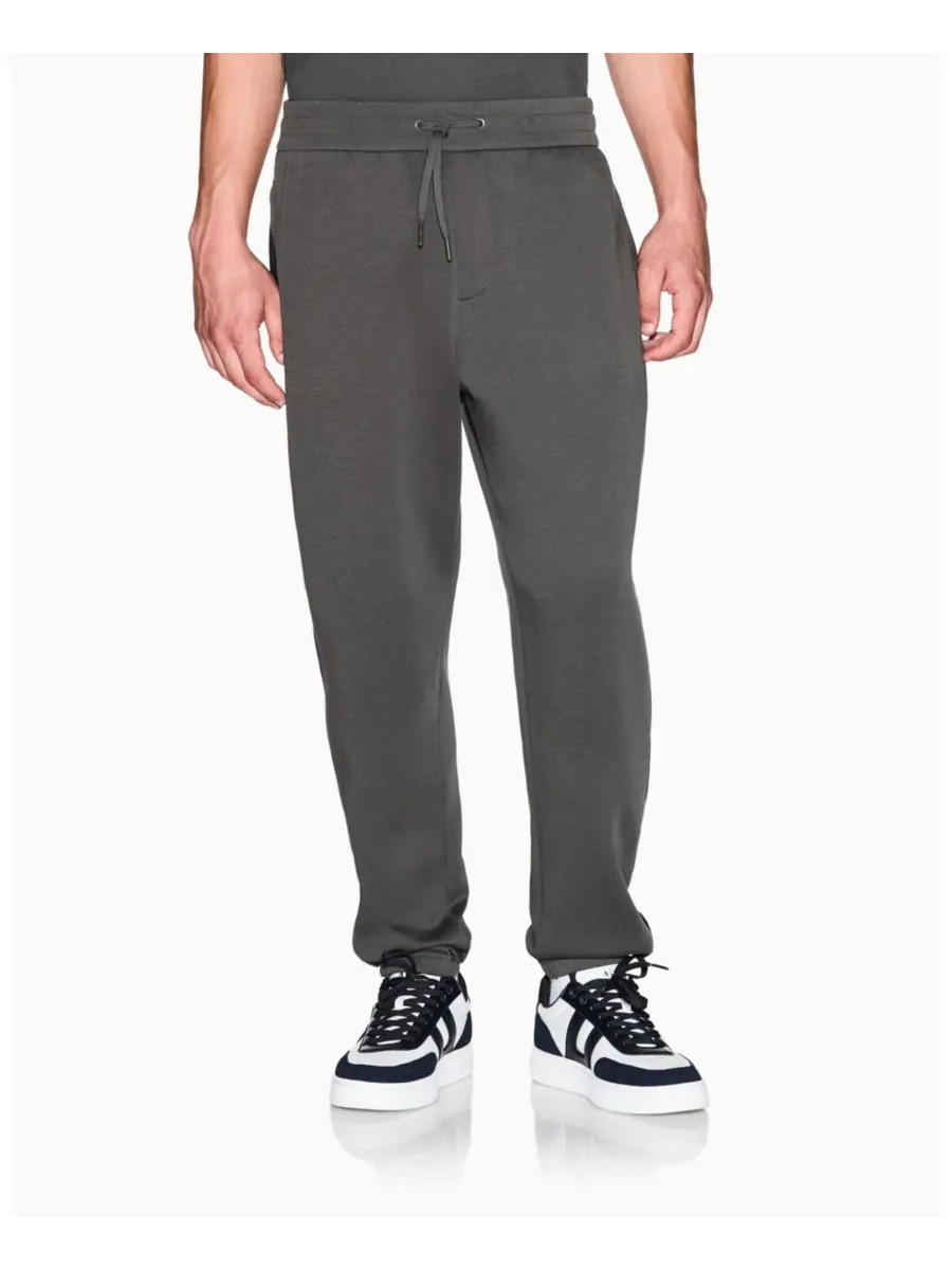 Мужские флисовые брюки из грогрена с логотипом A|X Armani Exchange — изображение 1 из 6, шалфейный