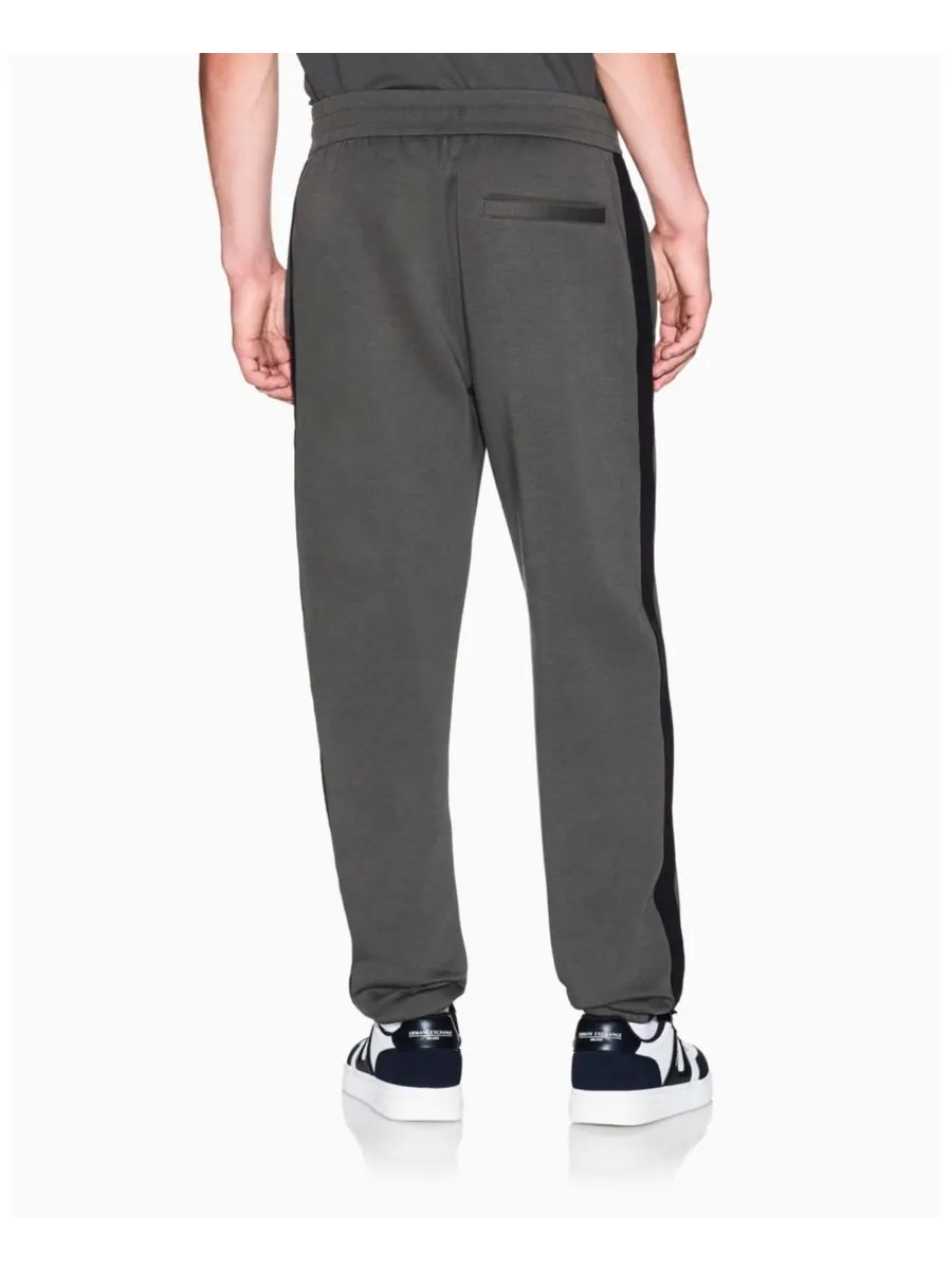 Мужские флисовые брюки из грогрена с логотипом A|X Armani Exchange — изображение 3 из 6, шалфейный