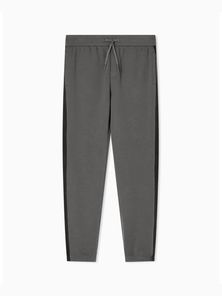 Мужские флисовые брюки из грогрена с логотипом A|X Armani Exchange — изображение 5 из 6, шалфейный