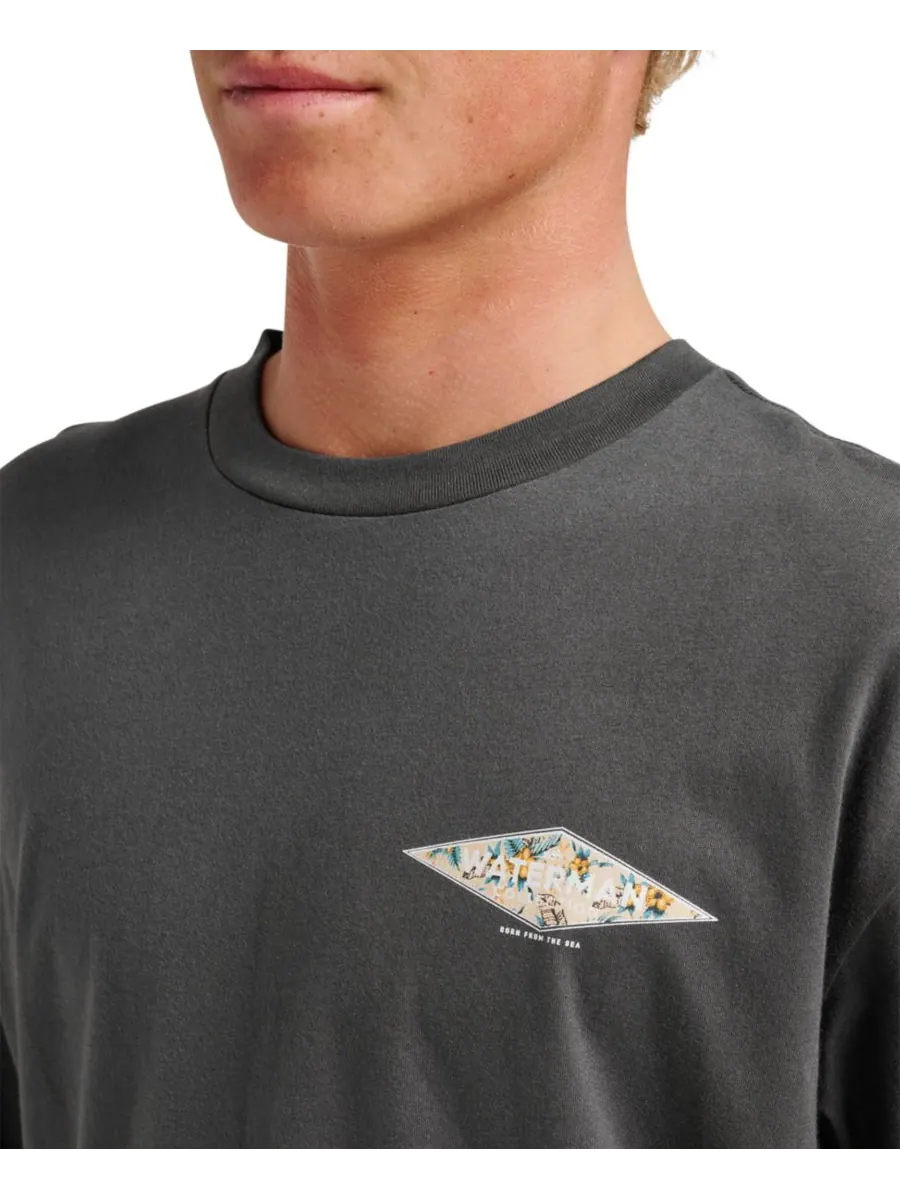 Мужская футболка Quiksilver Comfort Fit Quiksilver Waterman — изображение 4 из 4, фантомный