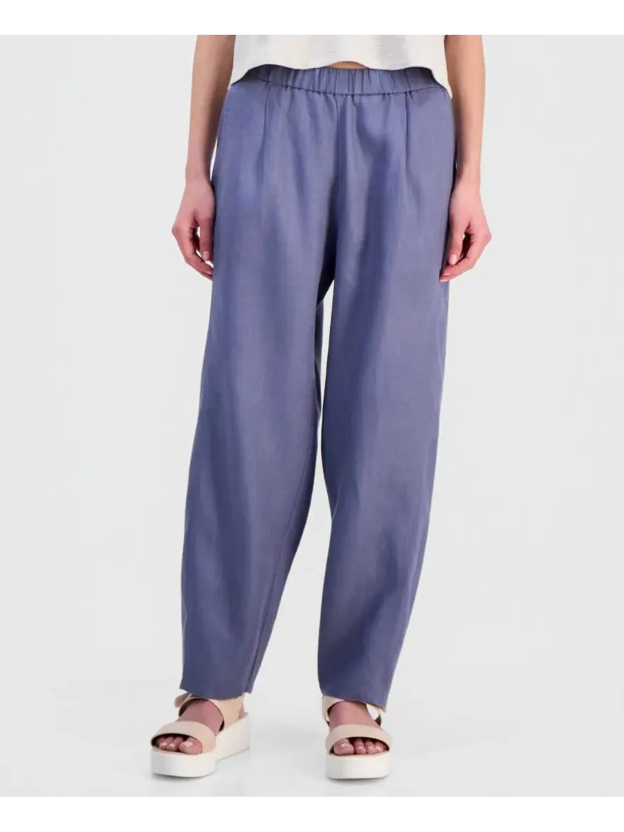 Женские брюки-фонарики с плиссировкой до щиколотки Eileen Fisher — изображение 4 из 4, флинт