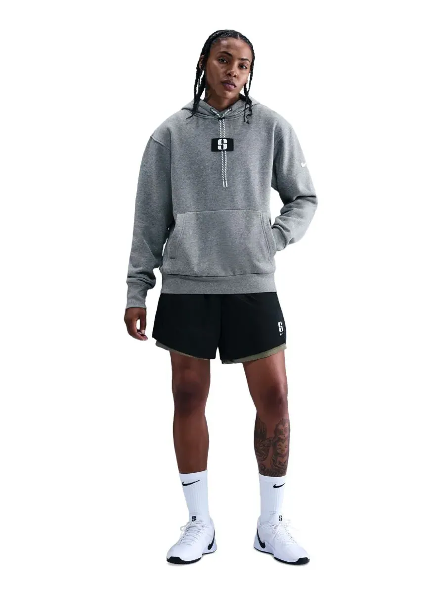 Женская флисовая баскетбольная толстовка Sabrina Nike — изображение 2 из 5, черный