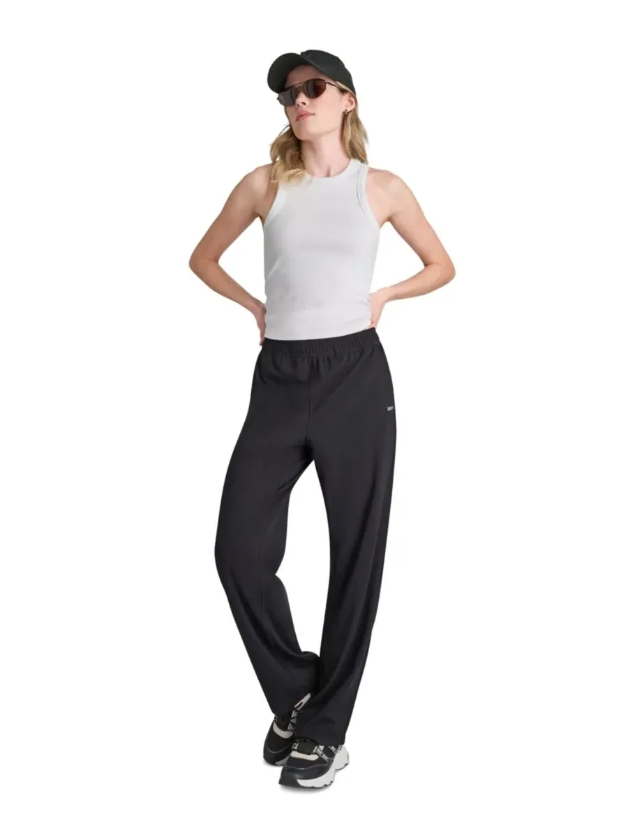 Женские компрессионные брюки Balance средней посадки прямого кроя DKNY Sport — изображение 1 из 6, черный