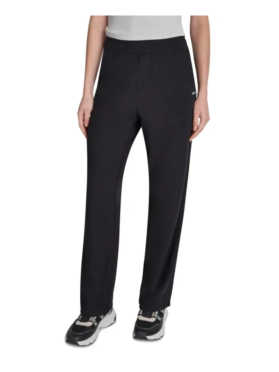 Женские компрессионные брюки Balance средней посадки прямого кроя DKNY Sport — изображение 2 из 6, черный