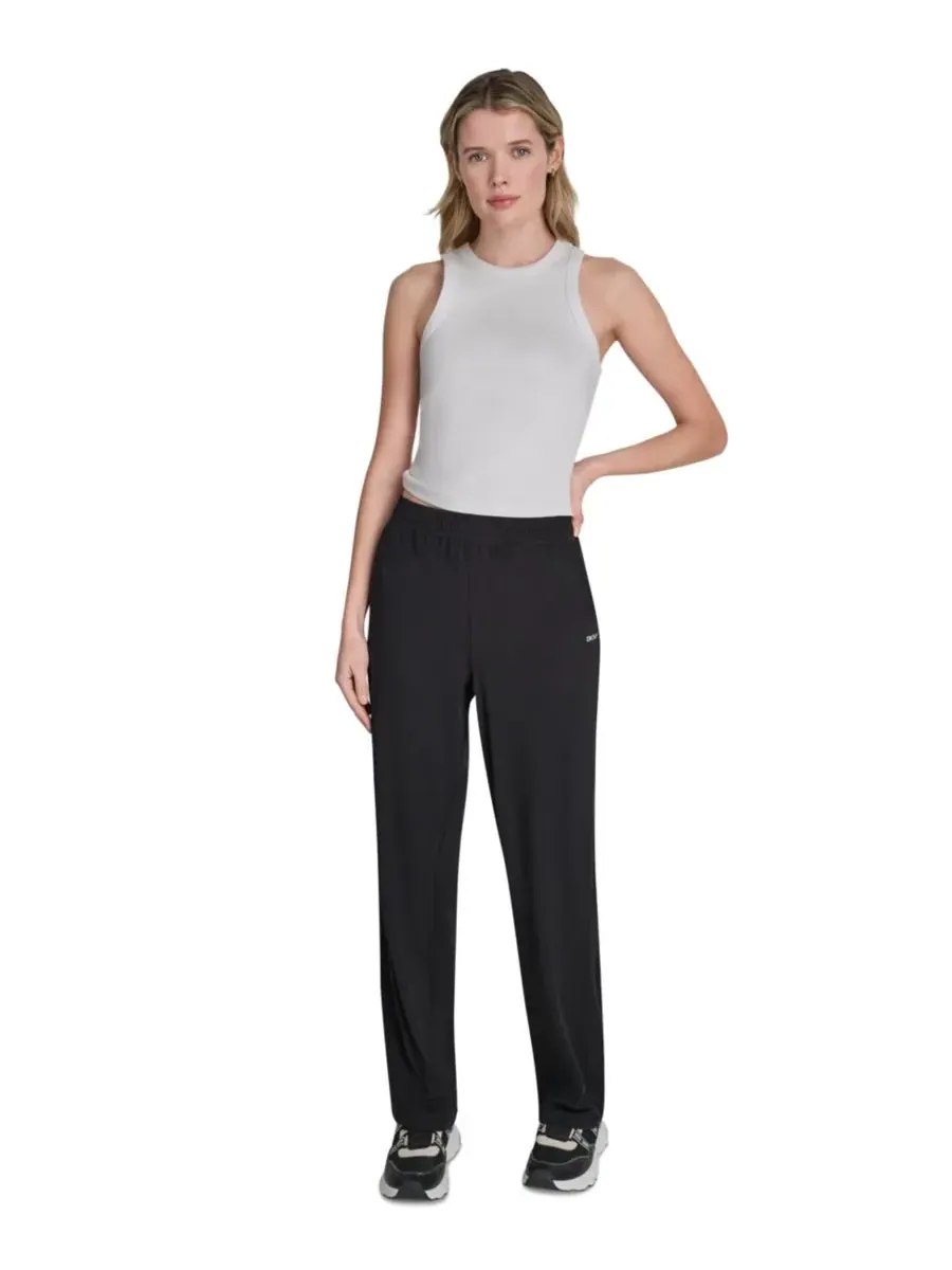 Женские компрессионные брюки Balance средней посадки прямого кроя DKNY Sport — изображение 6 из 6, черный