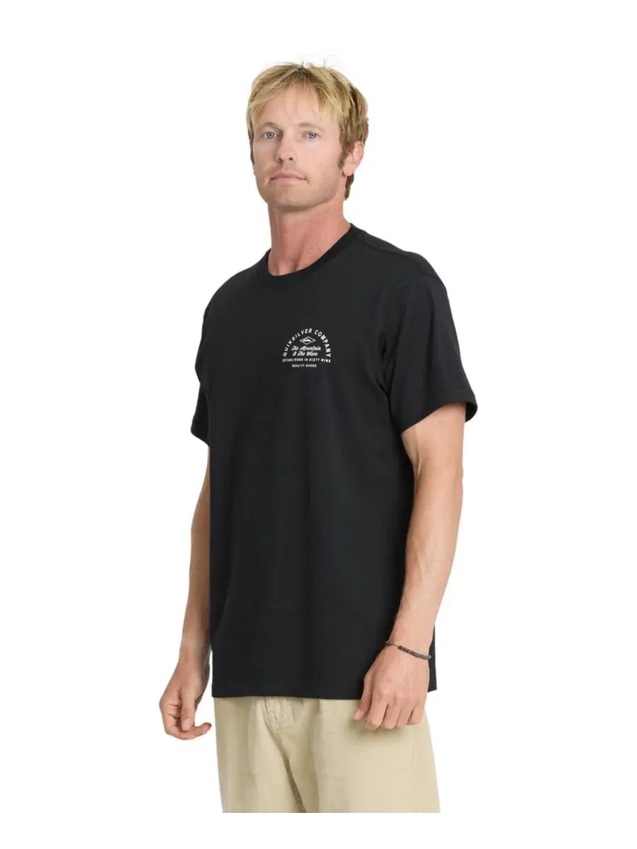 Футболка с коротким рукавом и принтом Garage Days Quiksilver — изображение 3 из 4, черный