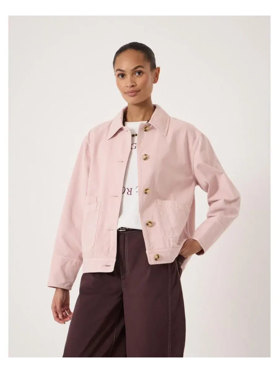 Женская хлопковая куртка Avril Utility Barn Jacket Hush — изображение 1 из 8, бледный розовый