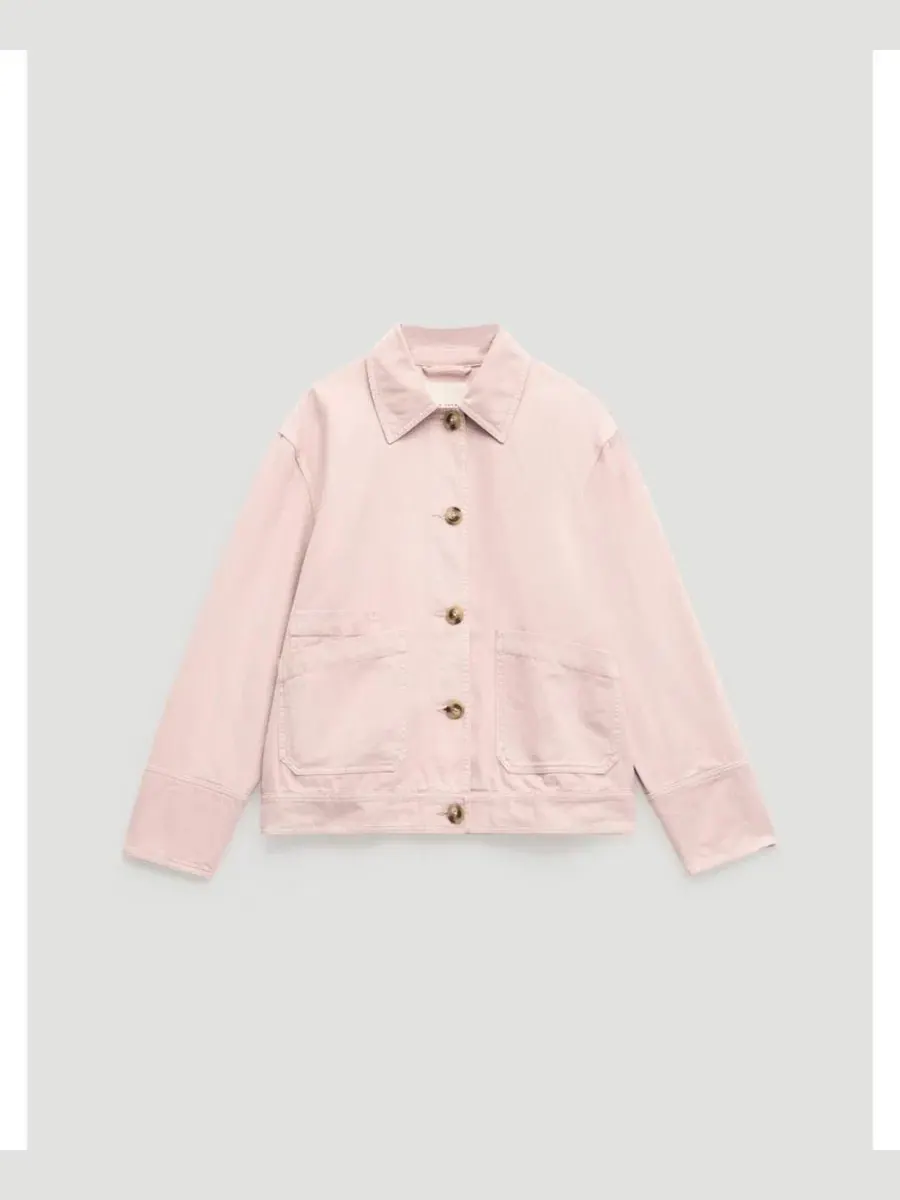 Женская хлопковая куртка Avril Utility Barn Jacket Hush — изображение 5 из 8, бледный розовый
