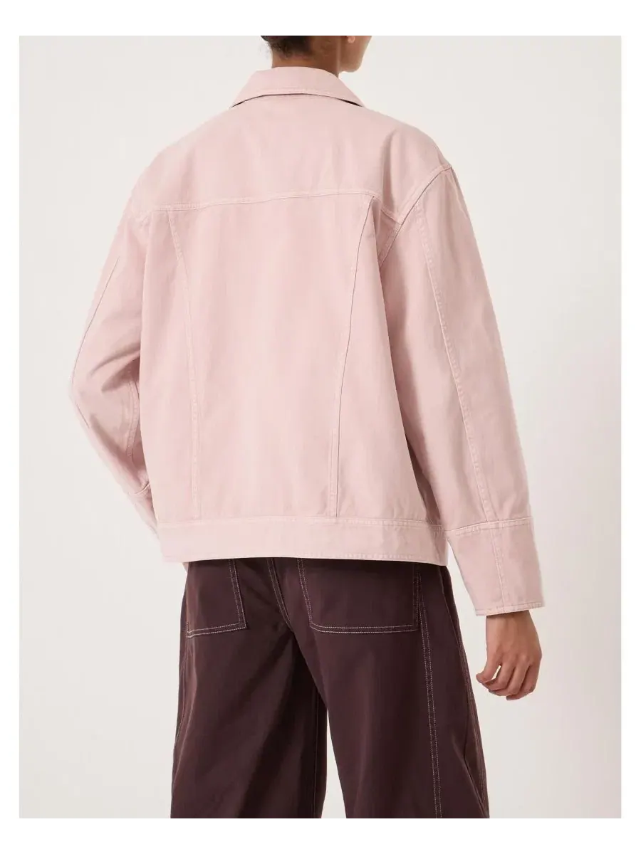 Женская хлопковая куртка Avril Utility Barn Jacket Hush — изображение 6 из 8, бледный розовый