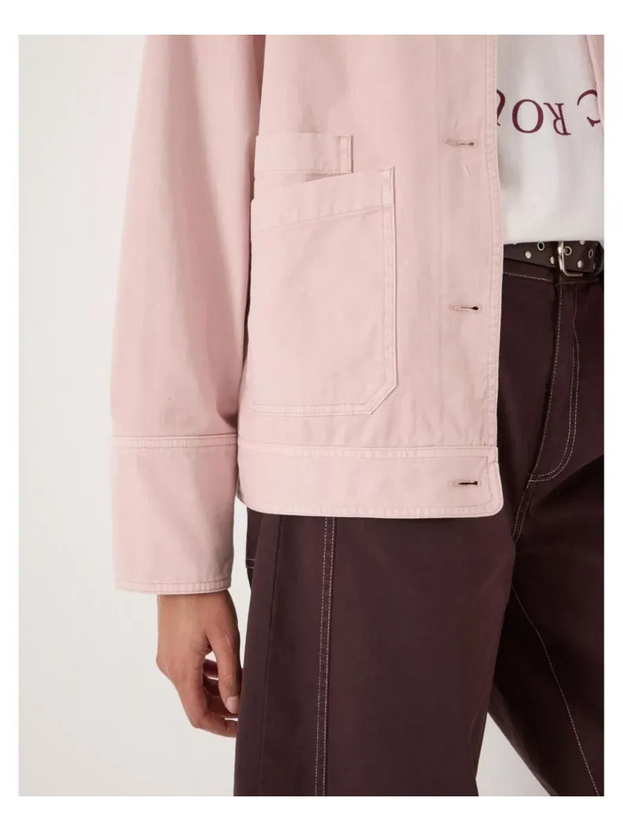 Женская хлопковая куртка Avril Utility Barn Jacket Hush — изображение 8 из 8, бледный розовый