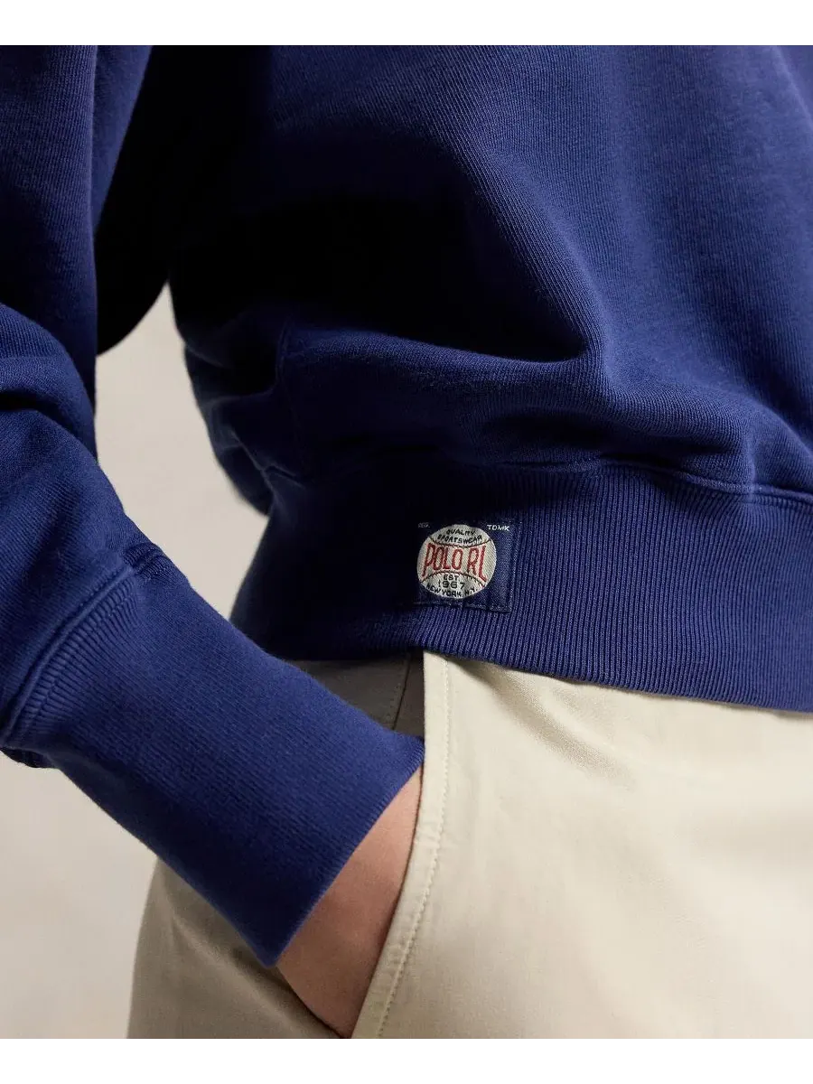 Женская толстовка с длинными рукавами Polo Ralph Lauren — изображение 3 из 5, голубой