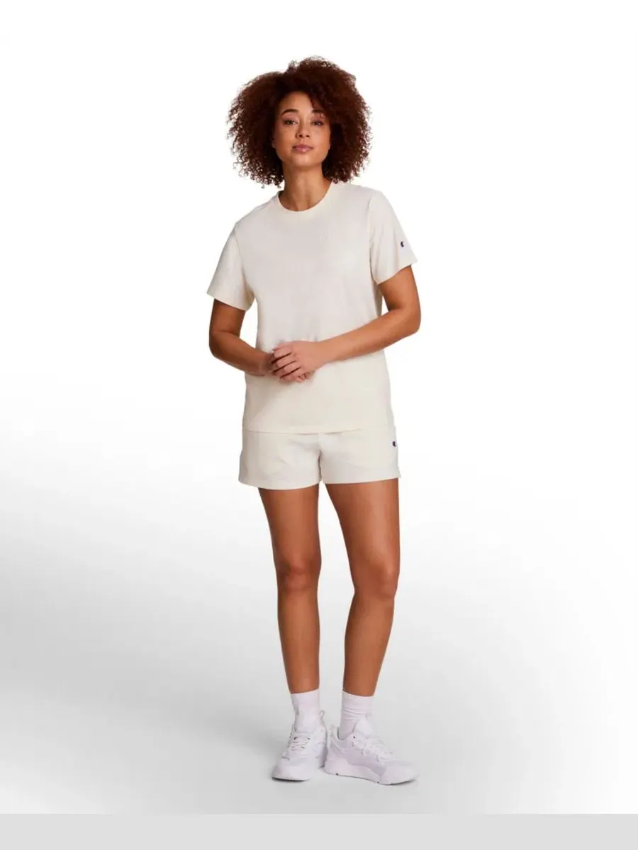 Женская классическая футболка с вышивкой Champion, Unbleached Cotton — изображение 2 из 4