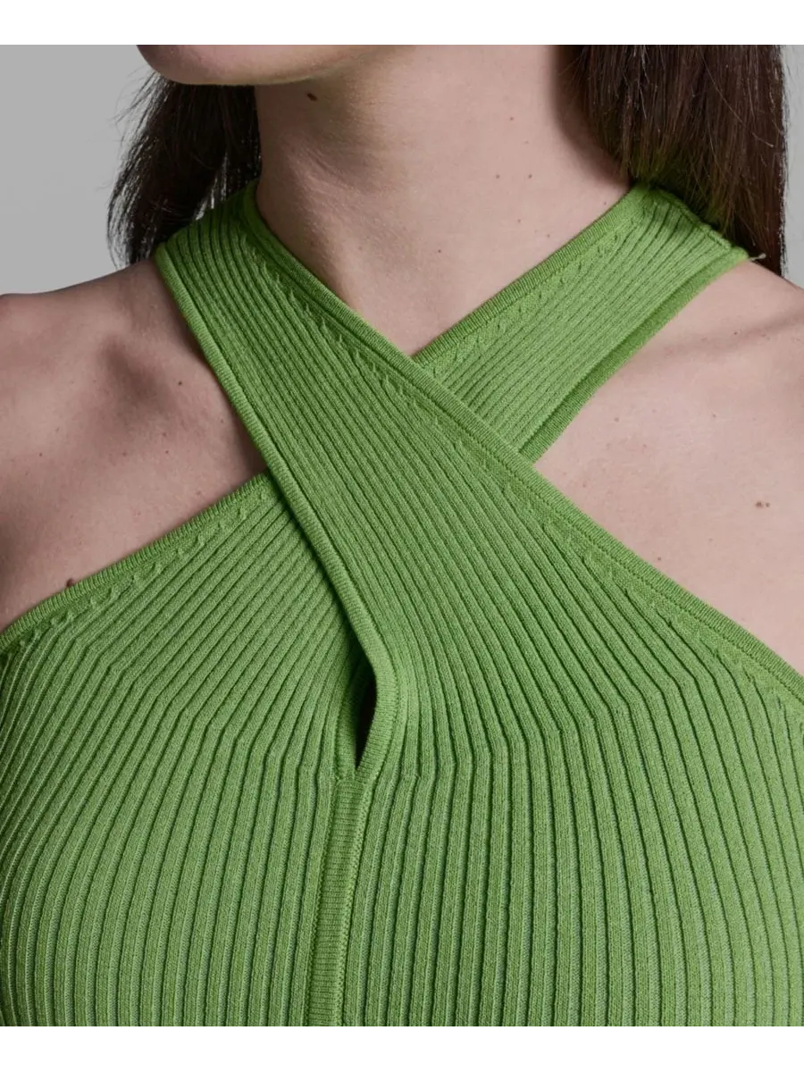 Женская майка без рукавов с воротником-халтером Bcbg — изображение 6 из 7, оранжевый