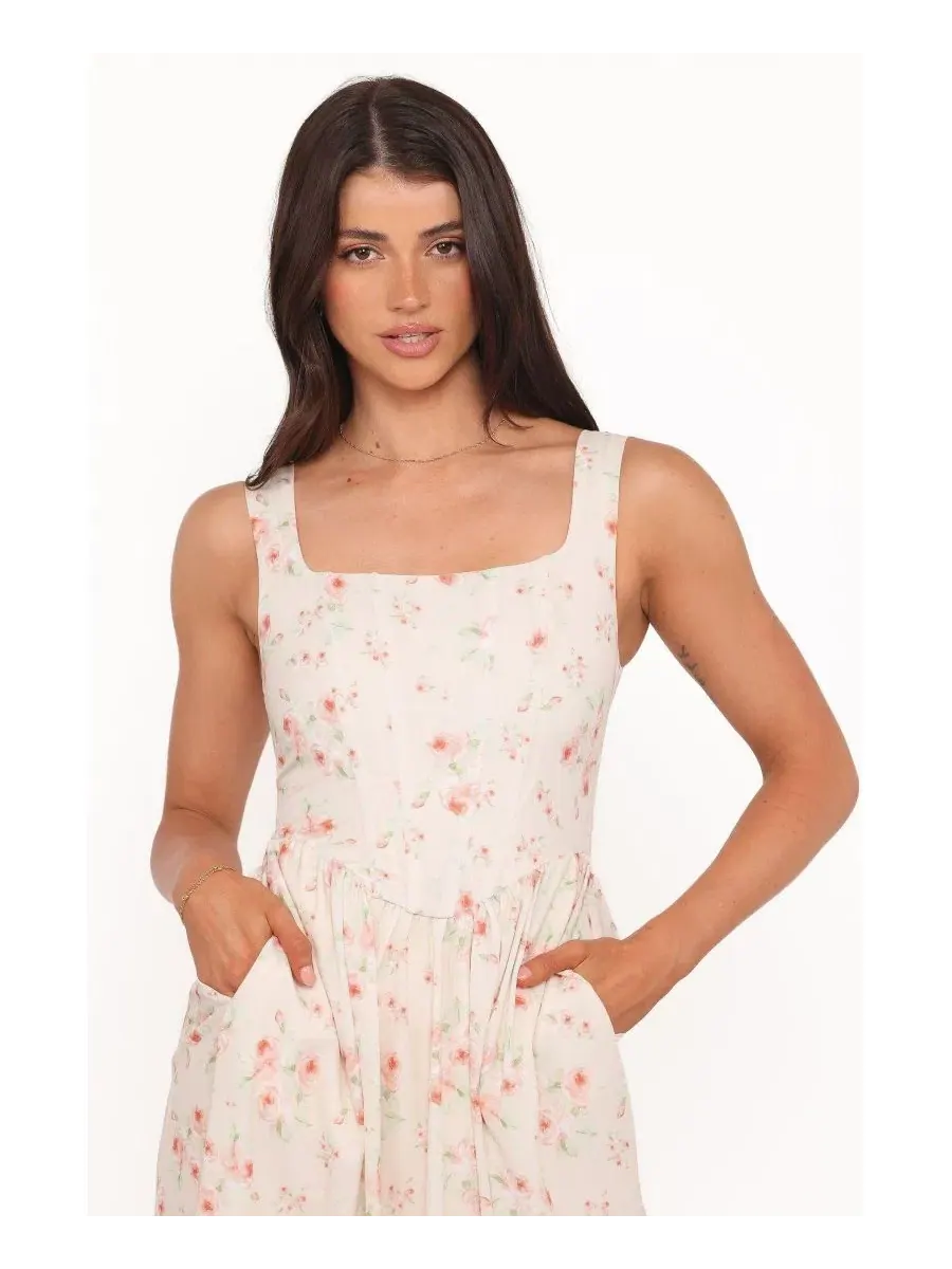 Женское платье миди Vespa Petal And Pup, персиковый — изображение 4 из 4, мульти