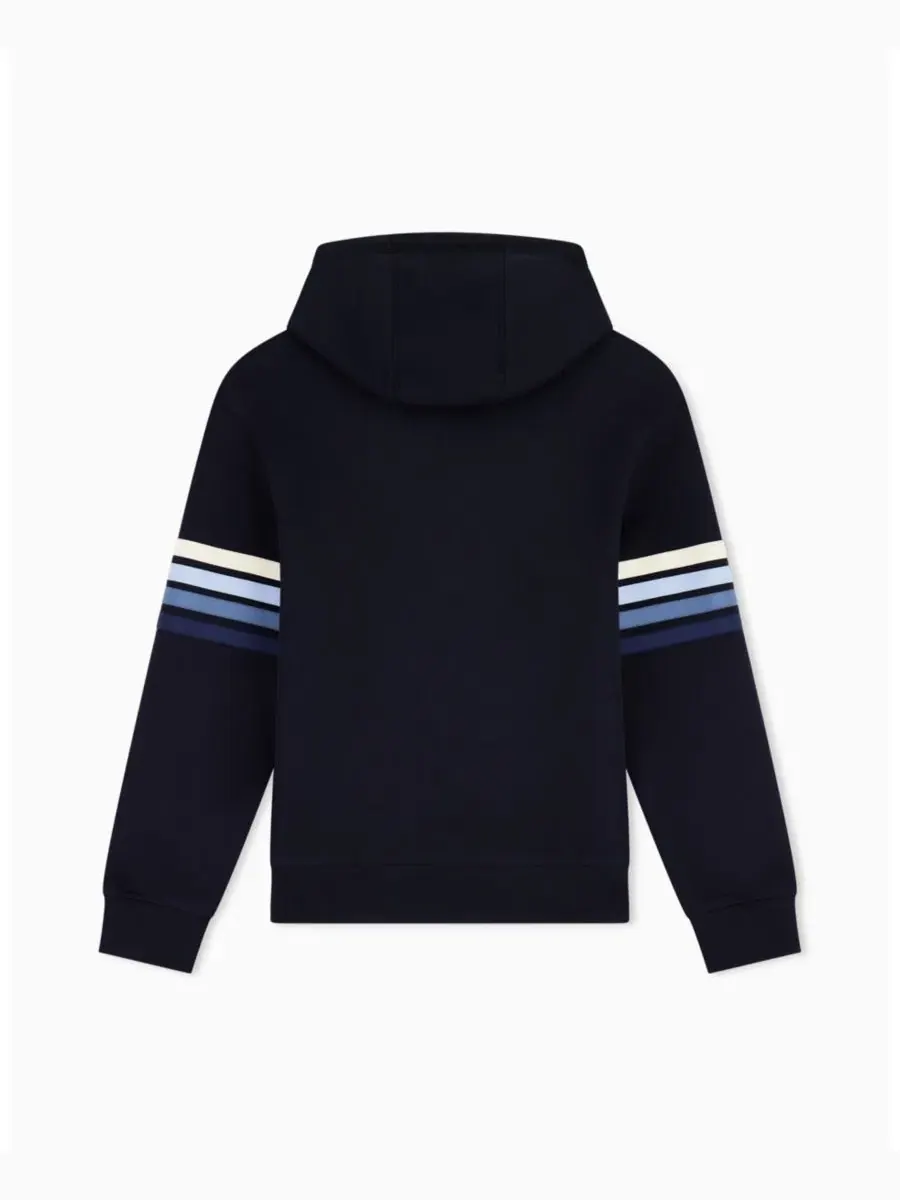 Мужская толстовка с четырьмя полосками A|X Armani Exchange — изображение 3 из 4, глубокий темно-синий