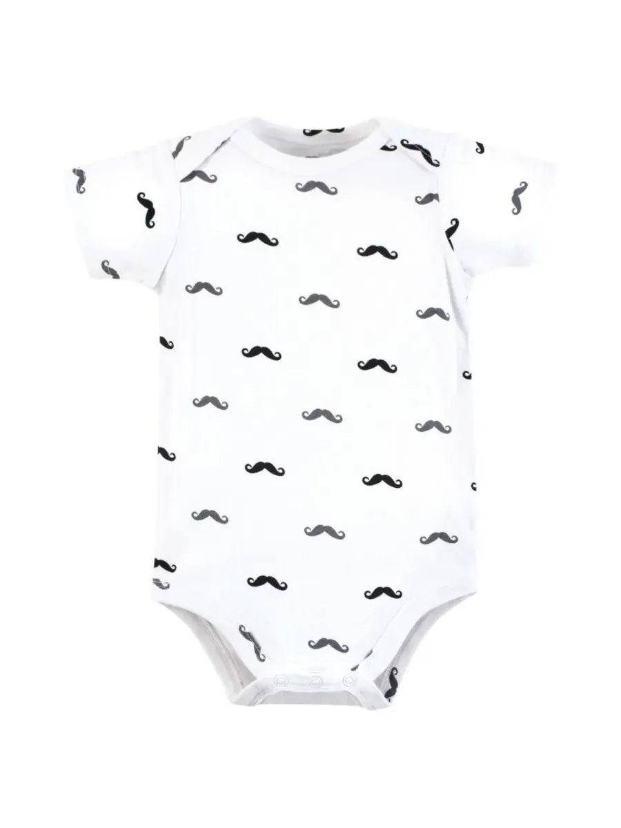 Комплект из 5 хлопковых боди Essential Hudson Baby, Plaid Bow Tie — изображение 4 из 7