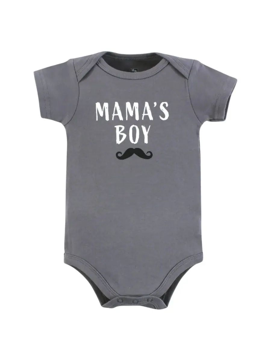 Комплект из 5 хлопковых боди Essential Hudson Baby, Plaid Bow Tie — изображение 5 из 7