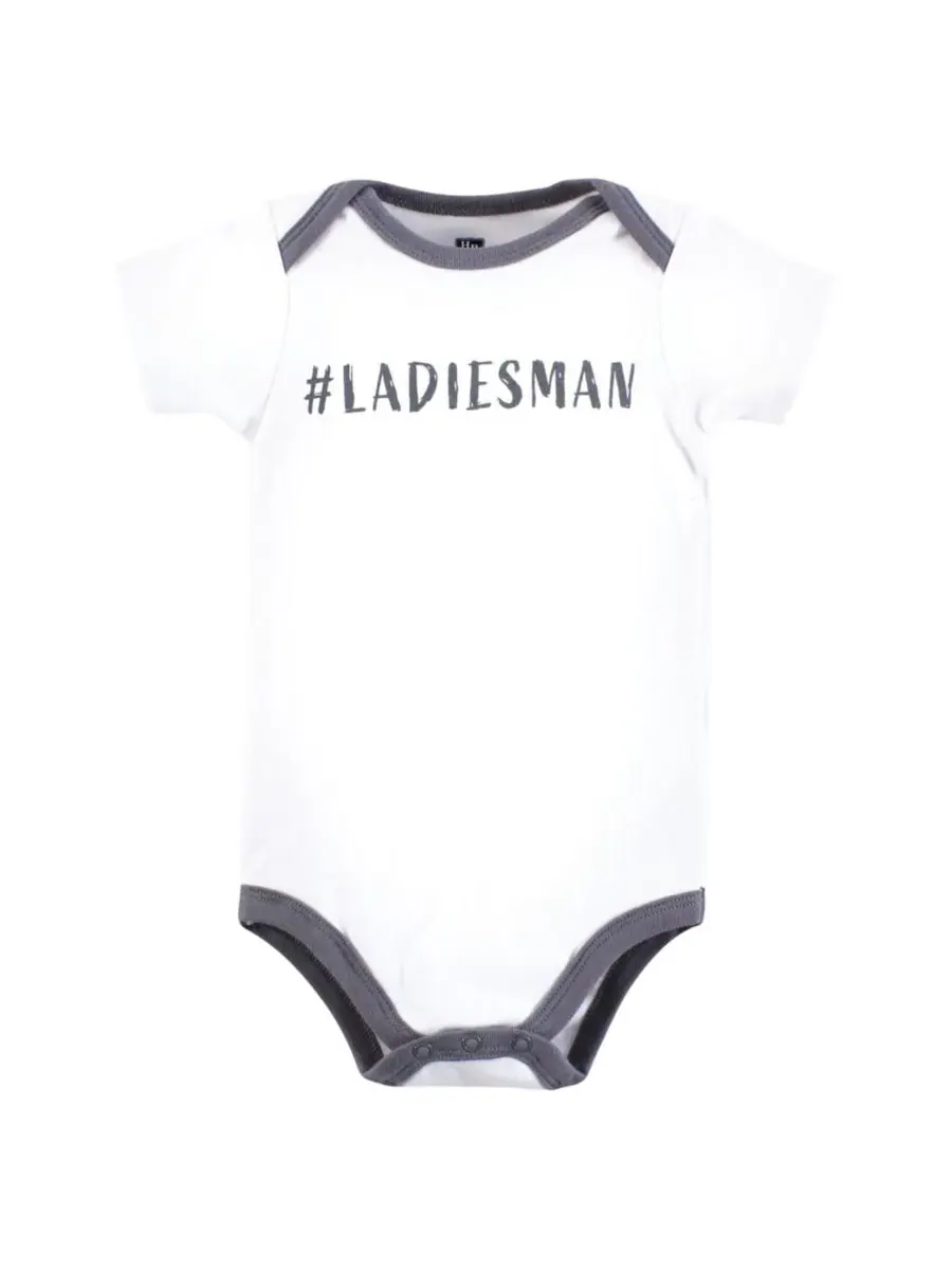 Комплект из 5 хлопковых боди Essential Hudson Baby, Plaid Bow Tie — изображение 7 из 7