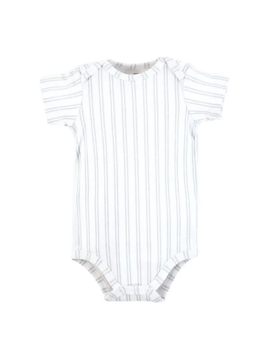 Комплект из 5 хлопковых боди Essential Hudson Baby, Plaid Necktie — изображение 7 из 7