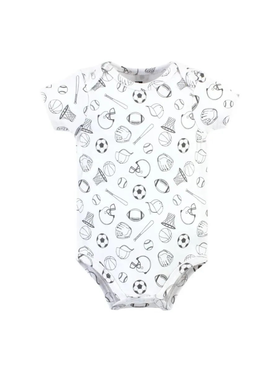 Комплект из 5 хлопковых боди Essential Hudson Baby, Boy Daddy 5-Pack — изображение 4 из 7