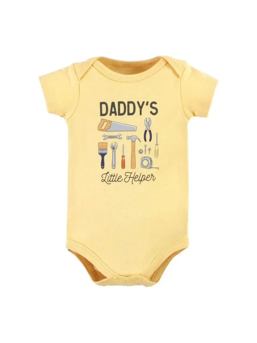 Комплект из 5 хлопковых боди Essential Hudson Baby, Construction Work 5 Pack — изображение 3 из 7