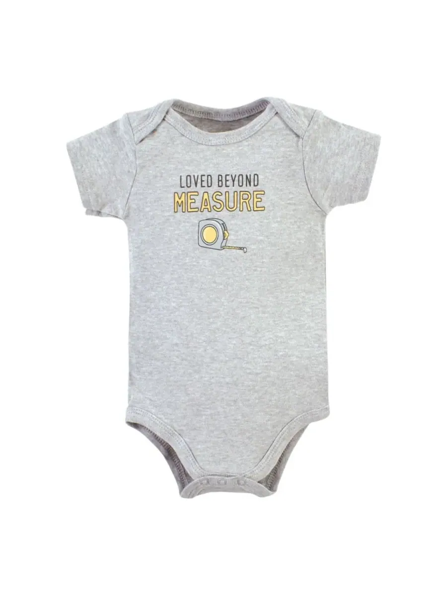 Комплект из 5 хлопковых боди Essential Hudson Baby, Construction Work 5 Pack — изображение 5 из 7
